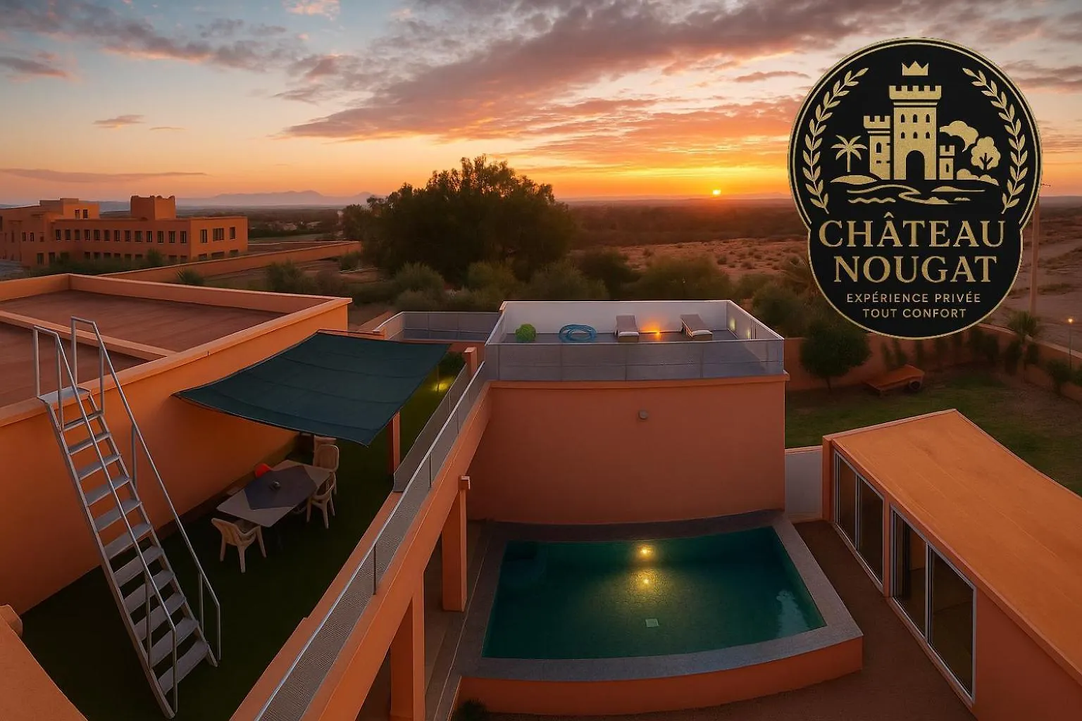 Chateau Nougat, Marrakech マラケシュ ゲストハウス